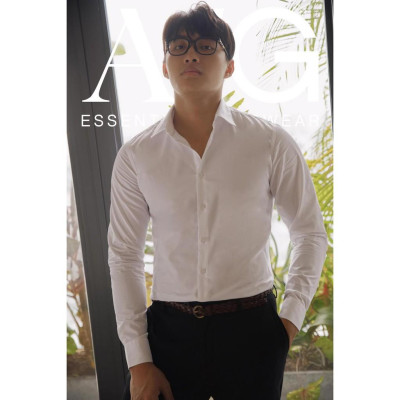 Áo sơ mi nam thương hiệu Americus Gosani chất cotton cao cấp, phom lịch lãm (2 màu)