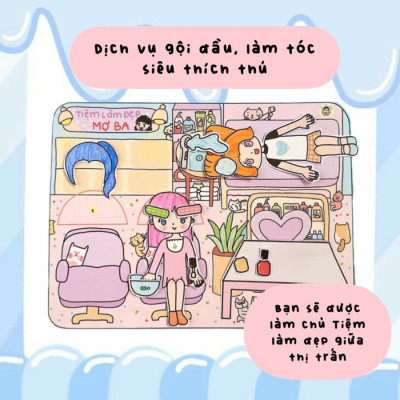 Bộ Tranh Tương Tác Cô Tiên Xanh - Tiệm Làm Đẹp Mợ Ba