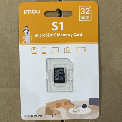 Thẻ nhớ cho camera IMOU chuẩn Micro SD dung lượng 32GB/64GB class 10 U1 tốc độ cao, hàng chính hãng