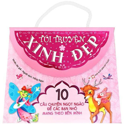 Sách - Bộ Sách Dành Cho Bé Gái Từ 0-3 Tuổi: Bus Stop - Bến Xe Buýt + Túi Truyện Xinh Đẹp Màu Hồng + Con Cá Vàng