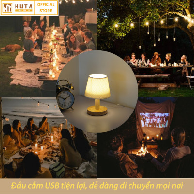 Đèn Ngủ HUTA Light For Life G9 Mini Phong Cách Vintage, Đầu Cắm USB, Decor Trang Trí Phòng Ngủ, Đầu Giường, Dải Led Ánh Sáng Vàng