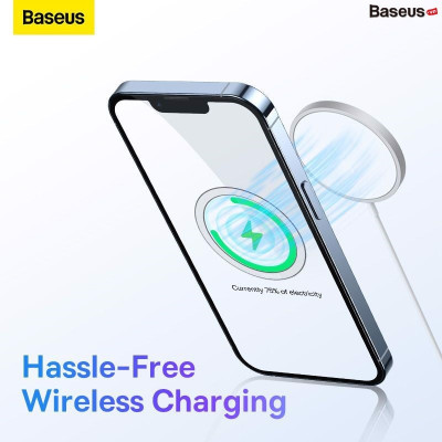 Vòng kim loại mag-safe Baseus Halo Series Magnetic Metal Ring cho điện thoại (Bộ 2 miếng)- hàng chính hãng