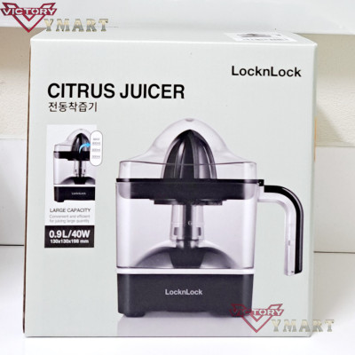 Máy Vắt Cam Thế Hệ Mới Locknlock Citrus Juicer EJJ246BLK 0.9L (Model New) - Hàng Chính Hãng