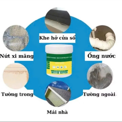 Hủ Keo quét chống thấm 500g trong suốt quét mọi bề mặt 