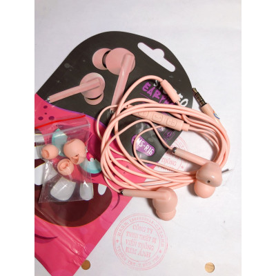 Tai nghe điện thoại Ham mer R16 Chân cắm 3.5ly dây dài 1.2m âm thanh trầm đa năng, Hàng chính hãng