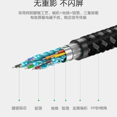 Ugreen UG50114HD131TK 15M màu Đen Cáp tín hiệu HDMI chuẩn 2.0 dây bọc lưới đầu hợp kim cao cấp - HÀNG CHÍNH HÃNG