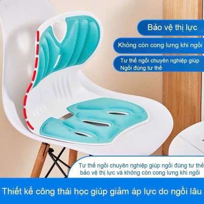 Ghế Công Thái Học Chỉnh Dáng Ngồi - Ghế Tựa Lưng Chống Cong Vẹo Cột Sống Cho Nam, Nữ, Trẻ Em - HÀNG CHÍNH HÃNG MINIIN