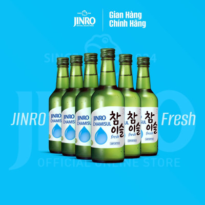 [CHÍNH HÃNG] Soju Hàn Quốc JINRO FRESH 360ml - Combo 6 chai