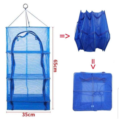 Lồng Lưới Phơi Thực Phẩm Đa Năng 2 – 4 Tầng Chống Côn Trùng, Gấp Gọn Tiện Lợi