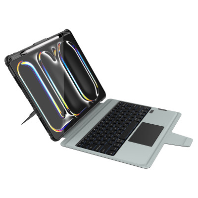 Bao Da Kèm Bàn Phím cho iPad Pro 11 inch & iPad Pro 13 inch M4 2024 Nillkin Bumper Combo Case Keyboard (Có Đèn Nền Backlit Keyboard) - Hàng Chính Hãng