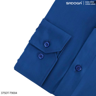 Áo Sơ Mi Sadoga Trơn Màu Dáng Regular Fit, Vải Mềm Mịn, Thoáng Khí T9004