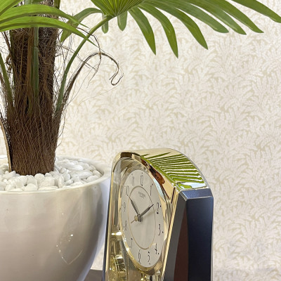 Đồng hồ để bàn Nhật Bản Rhythm 4RP772WR08 Kt 17.8 x 21.3 x 7.6cm, 750g Vỏ nhựa, Dùng Pin