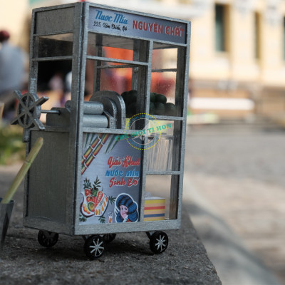 MÔ HÌNH TỰ LẮP RÁP DIY SÀI GÒN THU NHỎ - XE NƯỚC MÍA - HR01