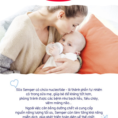 Combo 2 Sữa bột công thức Semper Nutradefense Baby 1 400g/hộp