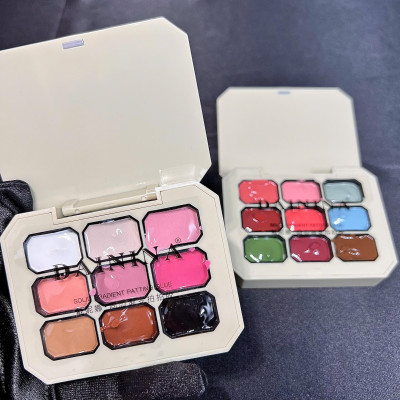 Gel Dặm Ombre Dainina 9 Màu Trẻ Trung Làm Nail Hàn Quốc, Sơn Gel Dặm Nén Ombre Vẽ Móng Cao Cấp Nữ Women