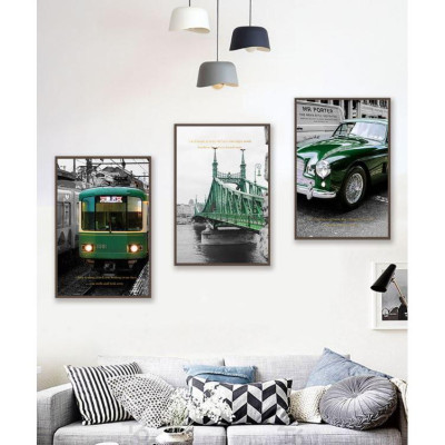 TRANH BỘ 3 TREO TƯỜNG CỠ ĐẠI (40 x 60cm x3 bức) - PHONG CÁCH BẮC ÂU- TB31009FGC1