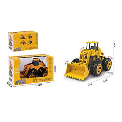 Đồ chơi xe ủi đất quán tính 678-9032E – Mô hình xe công trình cho bé trai