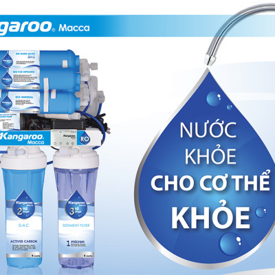 Máy Lọc Nước Kangaroo RO MACCA KGMC09VTU (9 lõi - vỏ tủ VTU màu xanh) - Hàng Chính Hãng