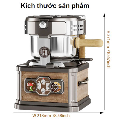 Máy rang hạt cà phê không khói tự động chuyên nghiệp. Thương hiệu Đài Loan cao cấp Wing Kwong WCR-150. HÀNG CHÍNH HÃNG