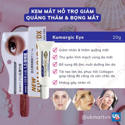 Kem Mắt Kumargic Eye Hỗ Trợ Giảm Quầng Thâm & Bọng Mắt 20g