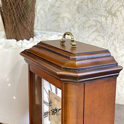 Đồng hồ để bàn Nhật Bản Rhythm CRG114NR06 – Kt 15.2 x 19.7 x 8.0cm, 600g Vỏ gỗ