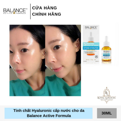 Serum cấp ẩm Balance Active Formula Hyaluronic deep moisturiser, intense hydration, 554 Youth Serum, cấp ẩm tăng cường, thấm nhanh, sáng da, 30ml, hàng chính hãng