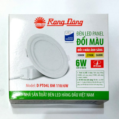 Đèn LED Panel tròn đổi màu 110 6W-SS
