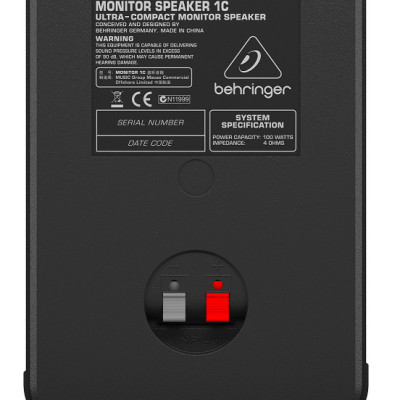 Behringer 1C-BK Ultra-Compact 100-Watt 5" Studio Monitor Speakers- Hàng Chính Hãng