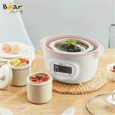 Nồi Nấu Chậm 1,6L Bear SUBE002 Đa Năng Nấu Cháo, Chưng Yến Bản Quốc Tế - Hàng Chính Hãng