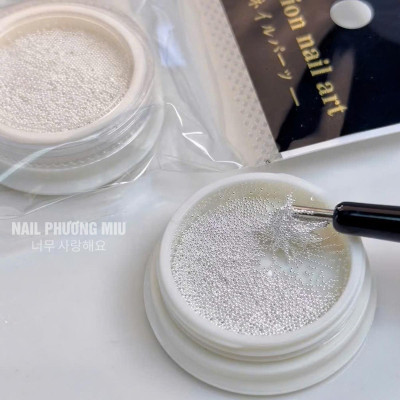 Khay Bi Tròn Mini 0.4mm Màu Trắng Bạc Vàng ANGELICA Làm Nail Bằng Thép Mạ Không Gỉ Sáng Bóng, Dễ Bám Dính Size Siêu Nhỏ Chuyên Dùng Trang Trí Móng