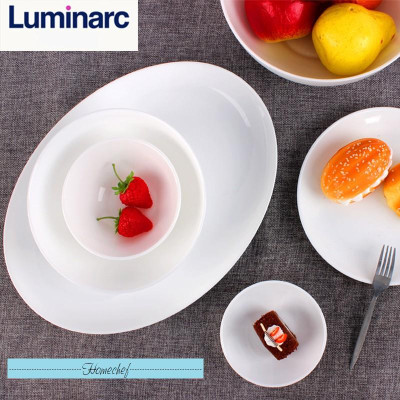 Bộ 6 đĩa (dĩa) chấm, đĩa gia vị thủy tinh Luminarc Diwali 11cm N3607 | Hàng chính hãng