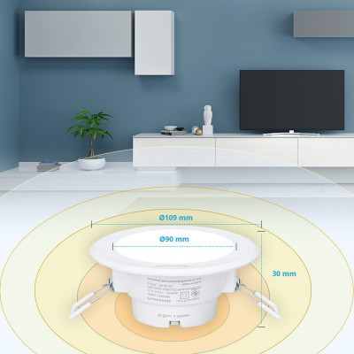 Đèn LED âm trần Downlight Đơn sắc Panasonic DN 2G Công suất (6W,9W,12W) bộ nguồn tích hợp, NNV70040WE1A, NNV70060WE1A, NNV70041WE1A, NNV70061WE1A
