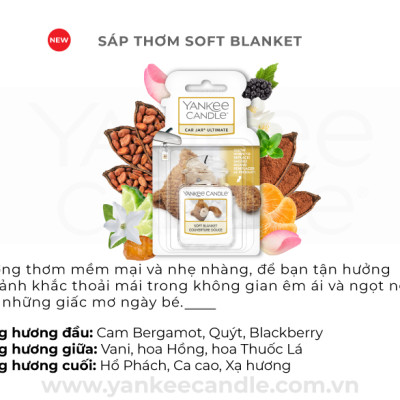 Sáp thơm xe Yankee Candle - Soft Blanket