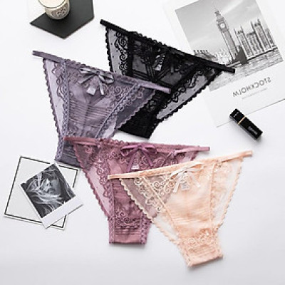 Combo 5 Quần Lót Nữ Ren Dây Mảnh Sexy T8 – Ren Hoa Văn, Dây Mảnh, Co Giãn 4 Chiều