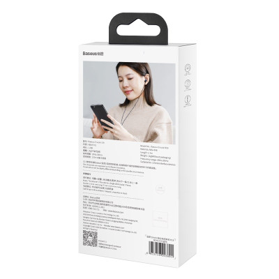 Tai nghe AUX 3.5mm Baseus Encok H19 Wired Earphone-Hàng Chính Hãng Baseus