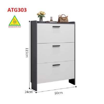 Tủ giày thông minh cánh lật, tủ giày bằng gỗ MDF ATG303