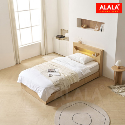 Giường ngủ ALALA1212 + 3 hộc kéo / Miễn phí vận chuyển và lắp đặt/ Đổi trả 30 ngày/ Sản phẩm được bảo hành 5 năm từ thương hiệu ALALA/ Chịu lực 700kg 