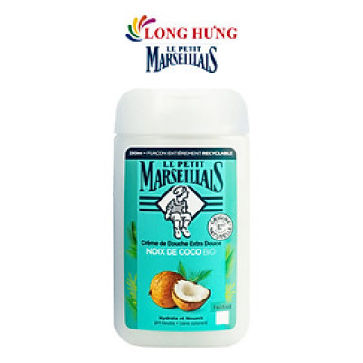 Sữa tắm 92% hữu cơ Le Petit Marseillais (250ml) - Hàng chính hãng