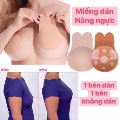 Sét 2 miếng dán nâng ngực chống chảy ngưc tai thỏ !