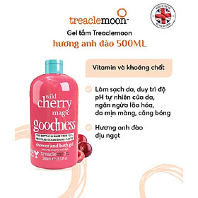 Gel tắm dưỡng da chiết xuất Anh đào Treaclemoon 500ml
