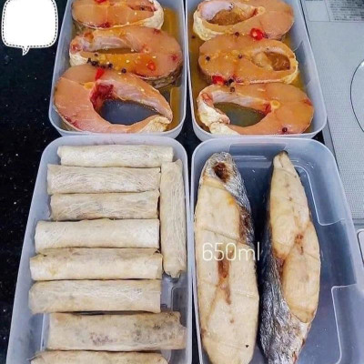 [KoSuyTu] Set 4 Hộp TUP Đông Dạng Dẹt 650ml/Hộp - Hộp Nhựa Bảo Quản Thực Phẩm TUP