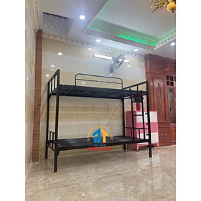 Giường ngủ sắt 2 tầng sinh viên cao cấp giá rẻ Đại Thành 1m2x2m