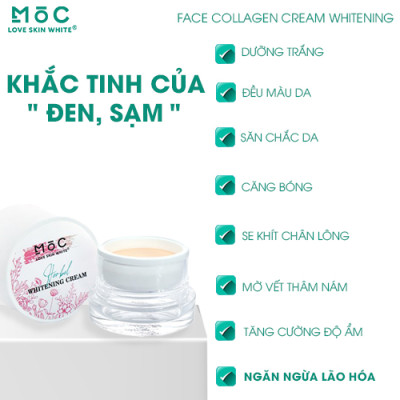 KEM DƯỠNG TRẮNG, TÁI TẠO, TRẺ HÓA, LÃO HÓA - COLLAGEN 20G - MỘC