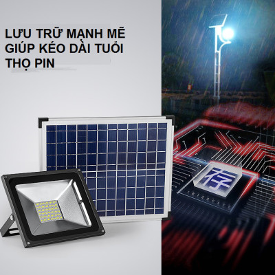 Đèn Led Năng Lượng Mặt Trời Chiếu Sáng Ngoài Trời IP65 100W AZONE