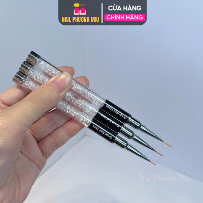 Cọ Nét Cán Đá Cao Cấp Great Nail Size 7mm, 9mm, 11mm B281, Cọ Vẽ Đường Nét Siêu Mảnh Làm Nail Trang Trí Móng