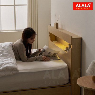 Giường ngủ ALALA1212 + 3 hộc kéo / Miễn phí vận chuyển và lắp đặt/ Đổi trả 30 ngày/ Sản phẩm được bảo hành 5 năm từ thương hiệu ALALA/ Chịu lực 700kg 