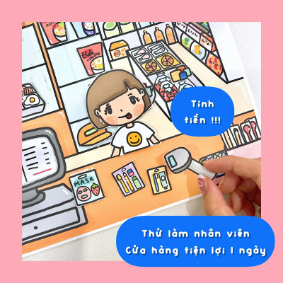 Bộ Tranh Tương Tác Cô Tiên Xanh - Cửa Hàng Tiện Lợi 24/7