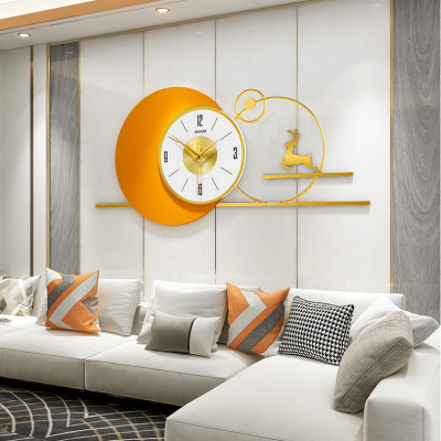Đồng Hồ Trang Trí Kim Trôi Treo Tường Decor EA06 quartz phù hợp cho nội thất phòng khách cỡ lớn hiện đại
