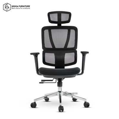 Ghế công thái học Nghia furniture LUMBAR - Ghế xoay văn phòng làm việc nhiều tính năng khủng