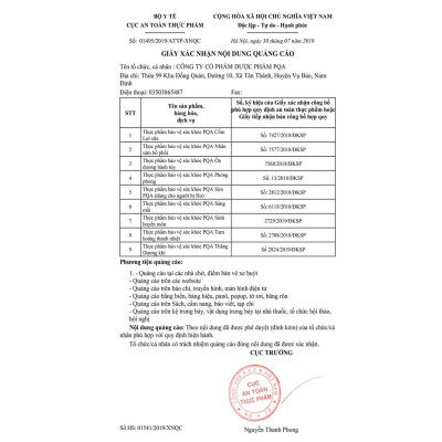 Sinh Huyền Môn PQA Thành Phần Từ Thiên Nhiên Giúp Nhuận Tràng Dùng Cho Người Táo Bón, Khó Tiêu Hộp 10 viên